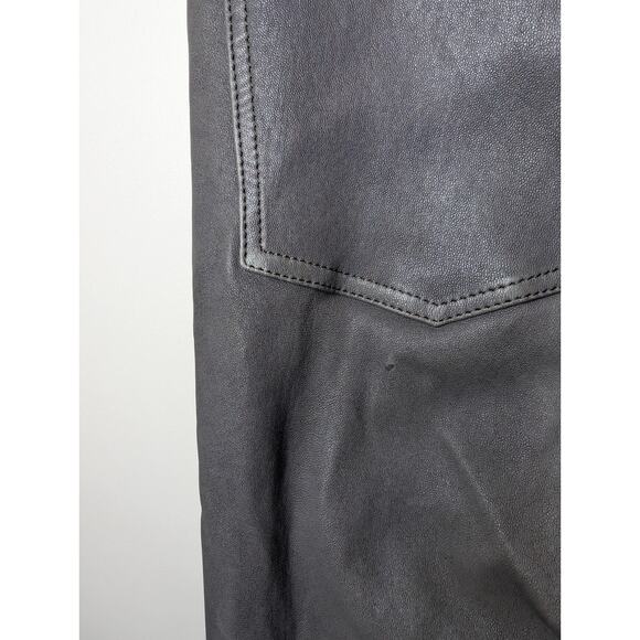 Citizens Of Humanity Harlow Ankle Slim Lambskin Leather Pants in Gray Size 25 - Picture 8 of 16